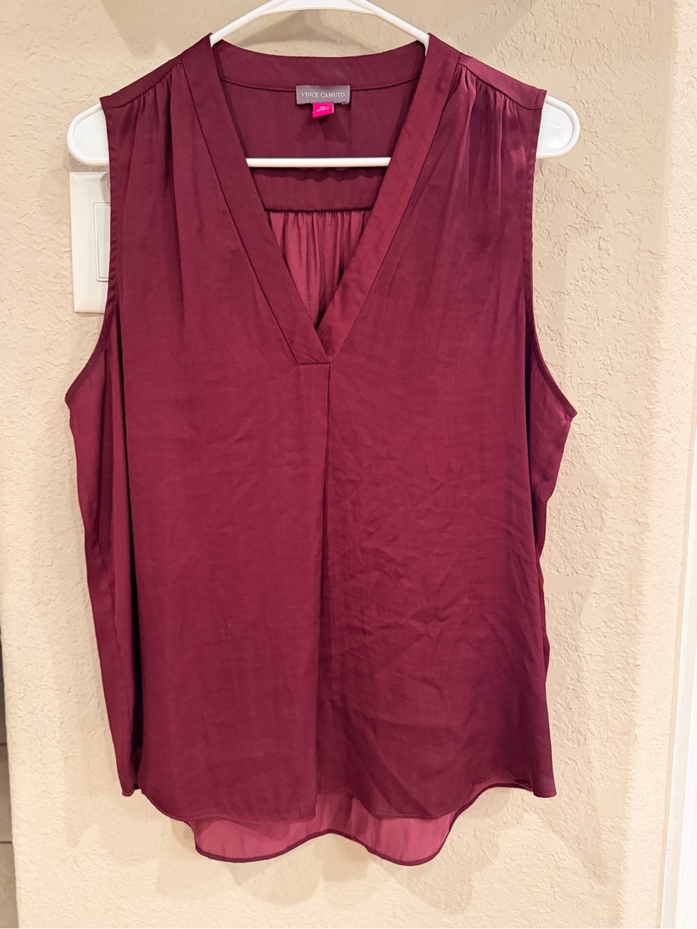 Vince Camuto Wine Sleeveless V-Neck Camisole